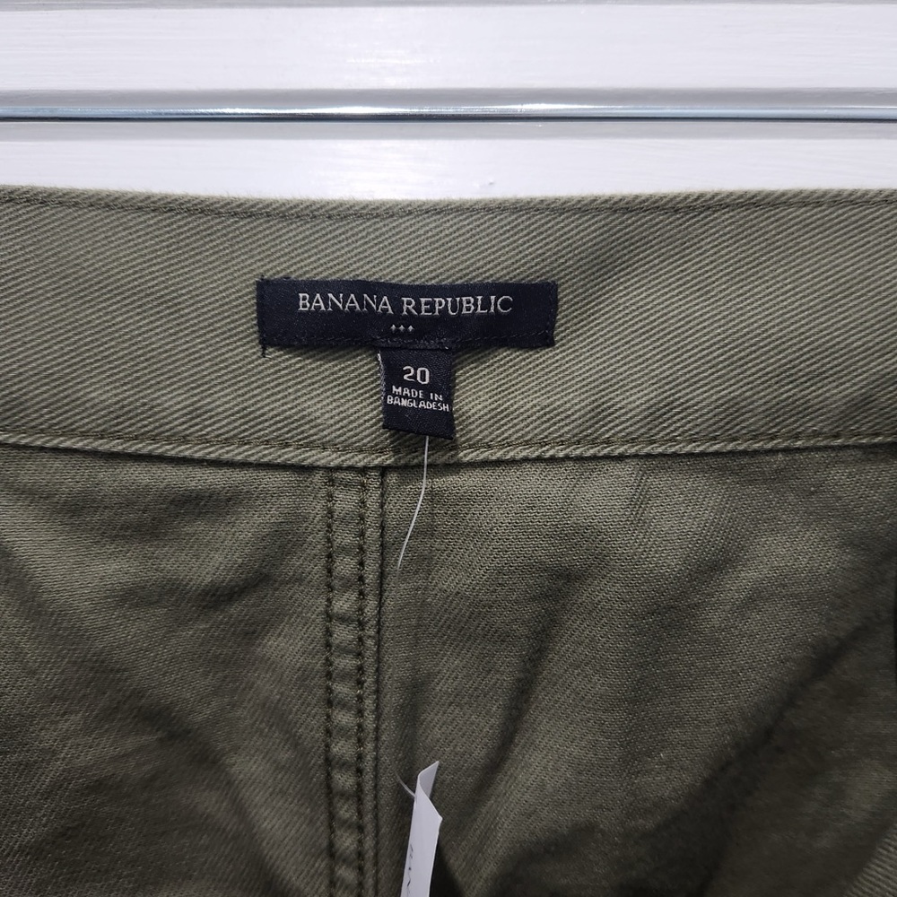 NWT Banana Republic Belted Green Mini Skirt 20 - Picture 3 of 5
